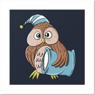 Funny Owl Festival Of Sleep Sleeping Gift for Men Women Kids Posters and Art